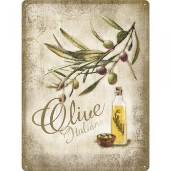 Olive Placa Metal 30 x 40 cms