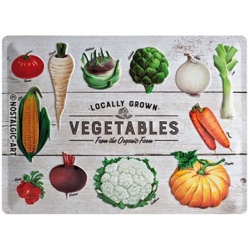 Vegetables Placa 30 x 40 cms